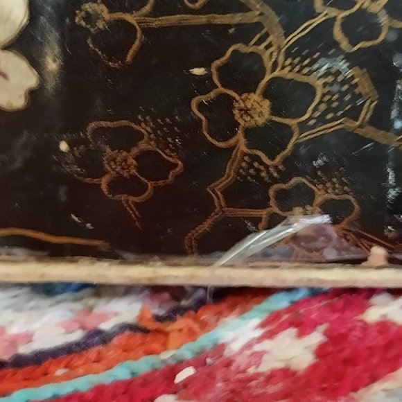 Large Victorian Wood and Celluloid Glove / Brush Box - Edwardian - Picture 6 of 15